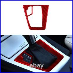 LHD Red Carbon Fiber Interior Full Set Trim Sticker For BMW X3 E83 2004-2009