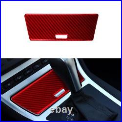 LHD Red Carbon Fiber Interior Full Set Trim Sticker For BMW X3 E83 2004-2009