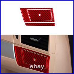 LHD Red Carbon Fiber Interior Full Set Trim Sticker For BMW X3 E83 2004-2009