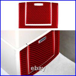 LHD Red Carbon Fiber Interior Full Set Trim Sticker For BMW X3 E83 2004-2009