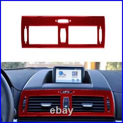 LHD Red Carbon Fiber Interior Full Set Trim Sticker For BMW X3 E83 2004-2009