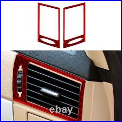 LHD Red Carbon Fiber Interior Full Set Trim Sticker For BMW X3 E83 2004-2009