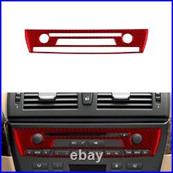 LHD Red Carbon Fiber Interior Full Set Trim Sticker For BMW X3 E83 2004-2009