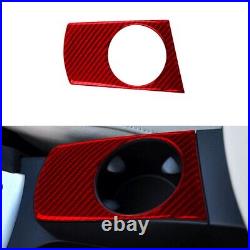 LHD Red Carbon Fiber Interior Full Set Trim Sticker For BMW X3 E83 2004-2009