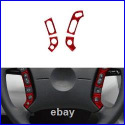 LHD Red Carbon Fiber Interior Full Set Trim Sticker For BMW X3 E83 2004-2009