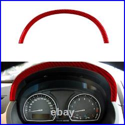 LHD Red Carbon Fiber Interior Full Set Trim Sticker For BMW X3 E83 2004-2009