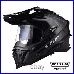 LS2 MX701 Explorer Carbon Dual Sport Motorcycle Helmet Off Road Motocross Bike