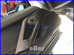 Lamborghini Aventador Carbon Fiber Door Handle Grabs / Pulls interior trim USA