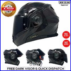 Ls2 Ff901 Advant X Carbon Fiber Modular Flip Front Full Face Motorcycle Helmet