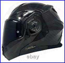 Ls2 Ff901 Advant X Carbon Fiber Modular Flip Front Full Face Motorcycle Helmet