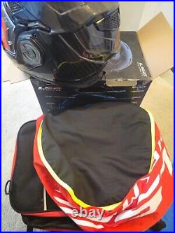 Ls2 Ff901 Advant X Carbon Fiber Modular Flip Front Full Face Motorcycle Helmet