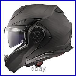 Ls2 Ff901 Advant X Carbon Fibre Modular Flip Front Motorcycle Helmet Matt