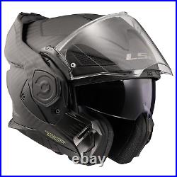 Ls2 Ff901 Advant X Carbon Fibre Modular Flip Front Motorcycle Helmet Matt