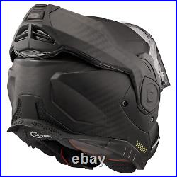 Ls2 Ff901 Advant X Carbon Fibre Modular Flip Front Motorcycle Helmet Matt