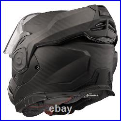 Ls2 Ff901 Advant X Carbon Fibre Modular Flip Front Motorcycle Helmet Matt