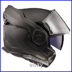 Ls2 Ff901 Advant X Carbon Fibre Modular Flip Front Motorcycle Helmet Matt