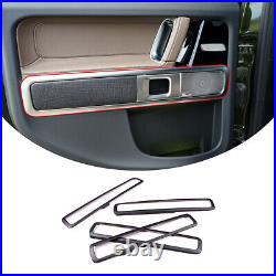 Matte Black Interior Inner Door Frame Cover Trim For Mercedes Benz G Class 19-20