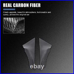Matte Carbon Fiber Front Door Interior Panel Trim Cover For BMW 5 Series 2024+
