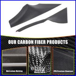 Matte Carbon Fiber Front Door Interior Panel Trim Cover For BMW 5 Series 2024+