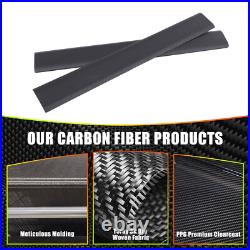 Matte Carbon Fiber Interior Door Sill Plate Guard Cover For Tesla Model S 2023+