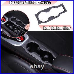 Matte Real Carbon Fiber Interior Center Console Cover Trim For Lotus EMIRA 21-25