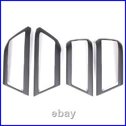 Matte Real Carbon Fiber Interior Door Handle Cover Trim For LR Defender 110 20+