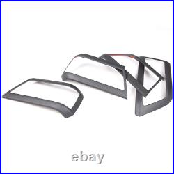 Matte Real Carbon Fiber Interior Door Handle Cover Trim For LR Defender 110 20+