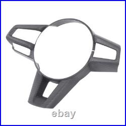 Matte Real Carbon Fiber Interior Steering Wheel Cover Trim For Mazda MX-5 2016+