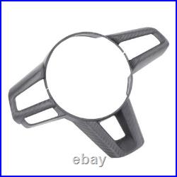 Matte Real Carbon Fiber Interior Steering Wheel Cover Trim For Mazda MX-5 2016+