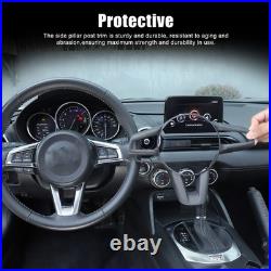 Matte Real Carbon Fiber Interior Steering Wheel Cover Trim For Mazda MX-5 2016+