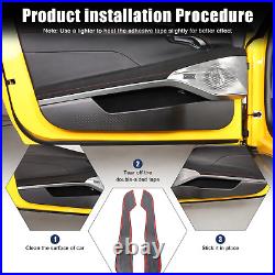 Matte Real Carbon fiber Interior Door Anti-Kick Trim Cover For Lotus EMIRA 22-25