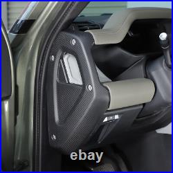 Matte Real Dry Carbon Fiber Interior Center Trim Kit For LR Defender L663 20-23