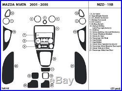 Mazda Miata 2001-2005 Real Carbon Fiber Dash Kit Full kit interior accessories