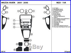 Mazda Miata 2001-2005 Real Carbon Fiber Dash Kit interior auto accessories
