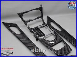 Mercedes 05-11 R230 SL500 SL550 SL65 SL350 SL600 Gloss Carbon Interior Trim Kit