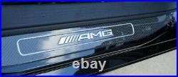 Mercedes-Benz OEM Carbon Fiber Door Sill Trim Plates C190 AMG GT Roadster New