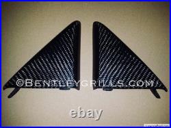 Mercedes Benz SL R230 Carbon Fiber Interior Side Mirror Backs Genuine Carbon