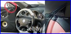 Mercedes Benz SL R230 Carbon Fiber Interior Side Mirror Backs Genuine Carbon