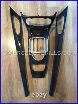 Mercedes Benz SL R230 Carbon Fiber Interior Trim Genuine Carbon Fiber 2002-2011