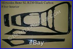 Mercedes SL Carbon Fiber Interior Trim Kit AMG SL350 SL500 SL550 SL600 02-04
