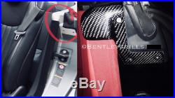 Mercedes SL R230 Carbon Fiber Fibre Interior Rear Jam Plate Top Covers