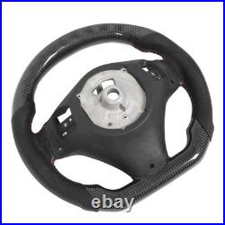 NEW Real Carbon Fiber LED Display Steering Whee Frame For BMW M3 E90 E92 E93 6AT