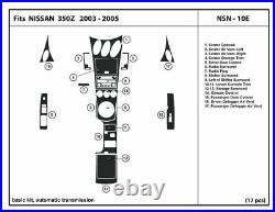 NSN-10E Carbon Fiber Dash Trim Kit for NISSAN 350Z 03-05 with automatic shifter