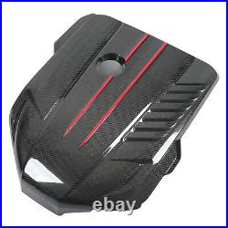 New Car Engine Cover Dry Carbon Fiber Interior Hood Trim Fit For B58 3.0L