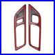 New Pair Car Interior Door Handle Frame Cover Dry Carbon Fiber For