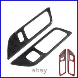 New Pair Car Interior Door Handle Frame Cover Dry Carbon Fiber For New Pair Car Interior Door Handle Frame Cover Dry Carbon Fiber For