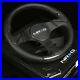 Nrg 350mm 6-holes Leather Steering Wheel Black Spoke Real Carbon Fiber Insert