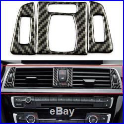 One Set BMW 3 4 Series Carbon Fiber Trim Stickers Interior Decor Cover F30 F32