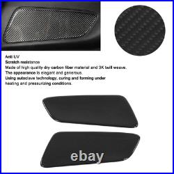Pair Rear Interior Panel Trim Dry Carbon Fiber Part For 2015-2021 Pair Rear Interior Panel Trim Dry Carbon Fiber Part For 2015-2021