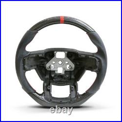 Performance Steering Wheel For 15 16 17 Ford F150 Real Carbon Fiber with Leather